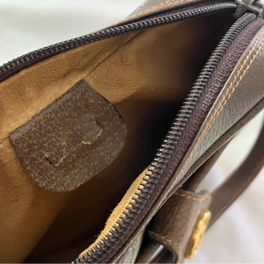 Vintage Gucci Sling Bag Classic Sherryline Monogram Preowned - Picture 10 of 11